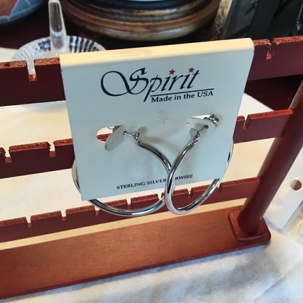 $10 ea or 3/$20. NWT. Silvertone Hoop Earrings